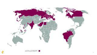 PHSSR Countries Map AZ.com